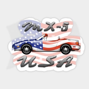 Miata MX-5 USA Sticker